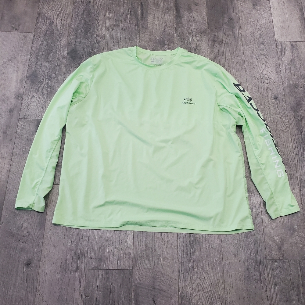 Green Bass Dash Fishing Shirt 4xl